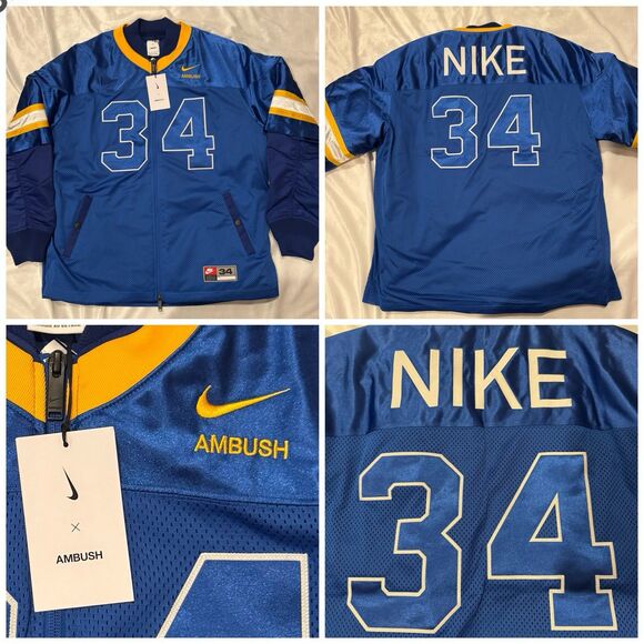 Nike x AMBUSH Deep Royal Blue Football Jacket - Picture 1 of 11